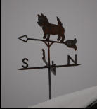 Cairn Terrier Weather Vane ~ essentialiron.com