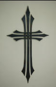 Metal Cross Sculpture